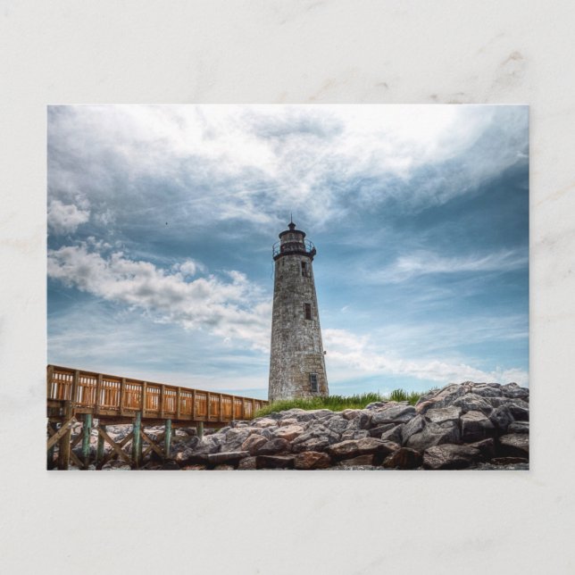 Carte Postale Nouveau Point Comfort Lighthouse Port Haywood, VA (Devant)