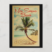 Nouveau Smyrna Beach Palm Tree Vintage voyage