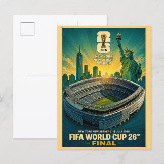 Carte Postale nouveau stade du New Jersey New York football 2026