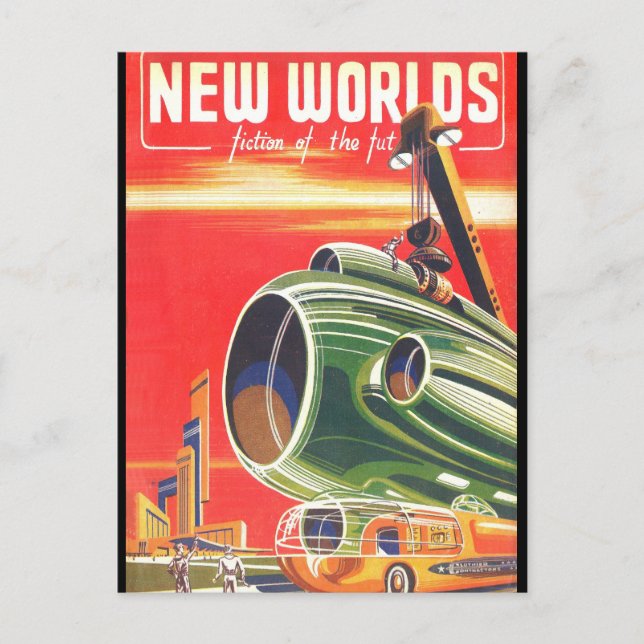 Carte Postale Nouveaux mondes 1950_Pulp Art (Devant)