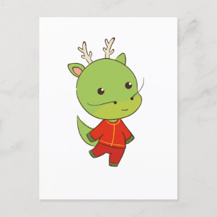 Carte Postale Nouvel An Lunaire De Dragon Zodiaque Animal