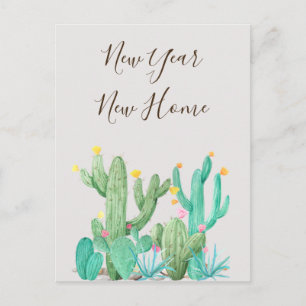 Carte Postale Nouvel An Nouvel An Accueil Faire-part Cactus Dése