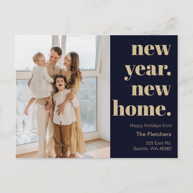 Carte Postale Nouvel An Nouvelle Maison Déménagement Fête Photo (Devant)