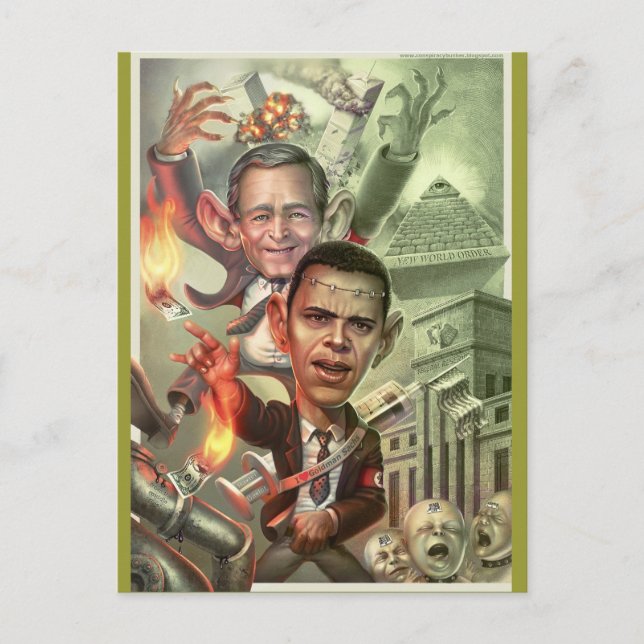 Carte Postale Nouvel ordre mondial (Devant)