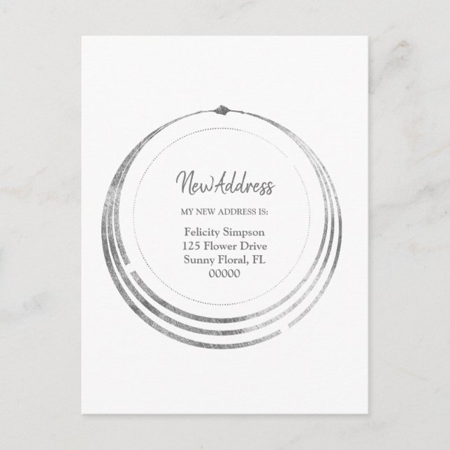 Carte Postale Nouvelle adresse| Boho Geometry Moving Notice (Devant)