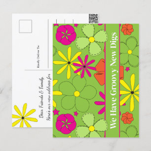 Carte Postale Nouvelle adresse Digs super Déplacement de Faire-p