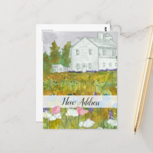 Carte Postale Nouvelle Adresse Nous Avons Déplacé Farmhouse Mead