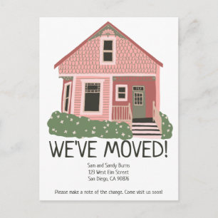 Carte Postale Nouvelle adresse résidentielle Moving Faire-part C