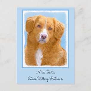 Carte Postale Nouvelle-Écosse Peinture de chien pour l'essayeur 