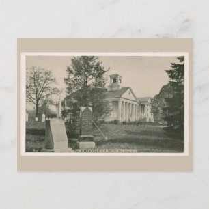 Carte Postale Nouvelle église Dorp Moravian, Staten Island NY