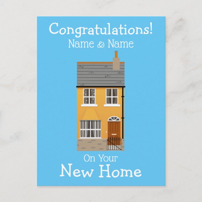 Carte Postale Nouvelle Maison (Devant)