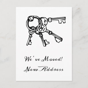 Carte Postale Nouvelle maison Nous avons déménagé Faire-part