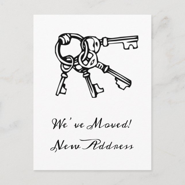 Carte Postale Nouvelle maison Nous avons déménagé Faire-part (Devant)