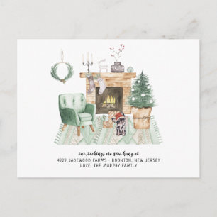 Carte Postale Nouvelle maison pour l'annonce de déménagement des