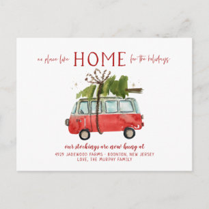 Carte Postale Nouvelle Maison Pour Les Fêtes Annonce De Déménage