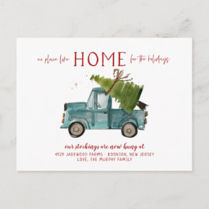 Carte Postale Nouvelle Maison Pour Les Fêtes Annonce De Déménage