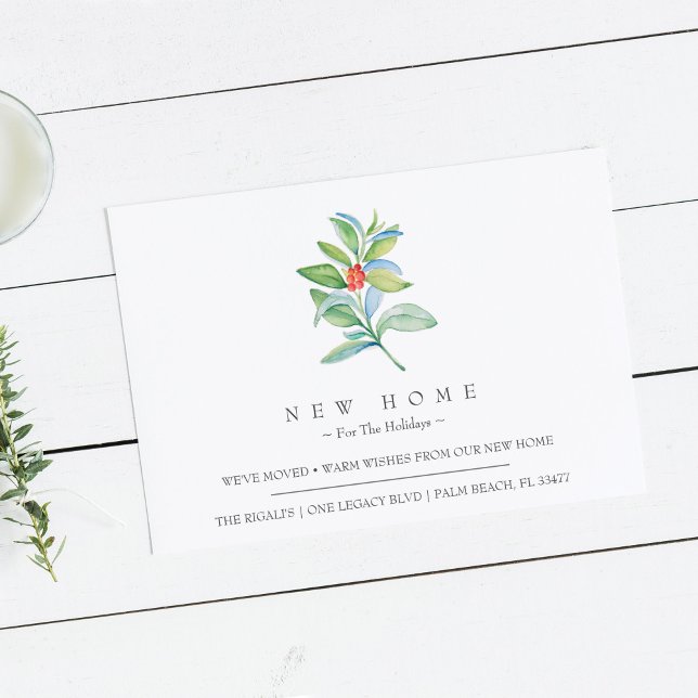 Carte Postale Nouvelle Maison Pour Les Vacances Faire-part En Mo (Créateur téléchargé)