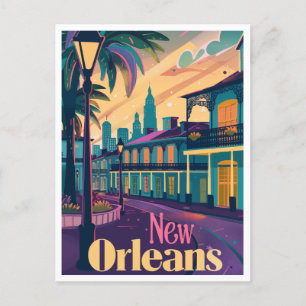 Carte Postale Nouvelle-Orléans Quartier Français Louisiane Enreg