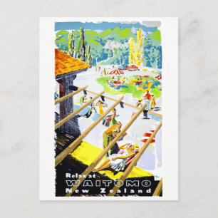Carte Postale Nouvelle-Zélande Waitomo Poster Vintage voyage res