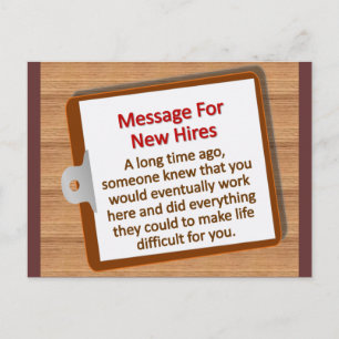 Carte Postale Nouvelles embauches 