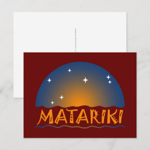 Carte Postale Nouvelles étoiles sept sœurs de Zealand Maori MATA