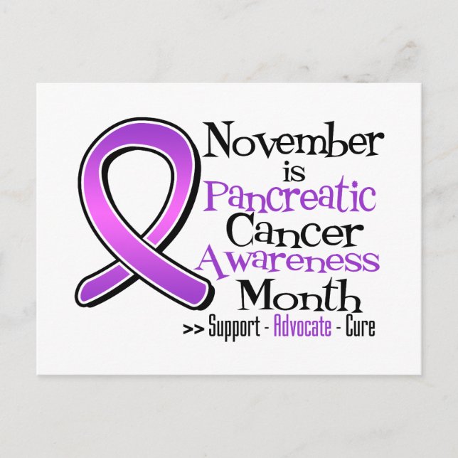 Carte Postale Novembre est le Mois de sensibilisation au cancer  (Devant)