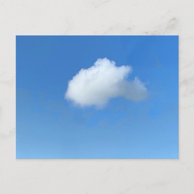 Carte Postale Nuage solitaire  (Devant)