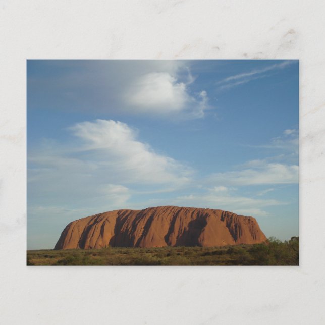 Carte Postale Nuages à Ayers Rock (Devant)