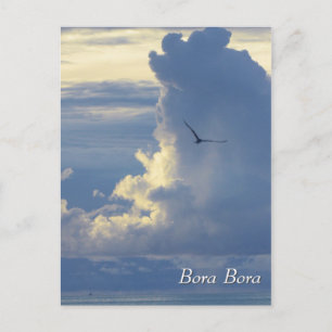 Carte Postale Nuages à Bora Bora