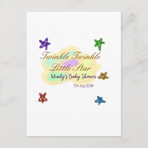 Carte Postale Nuages arc-en-ciel scintillent Twinkle Little Star