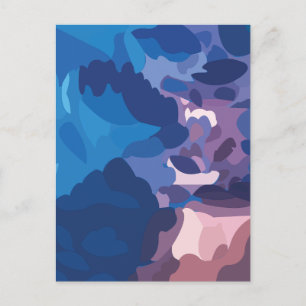 Carte Postale Nuages de tempête colorés