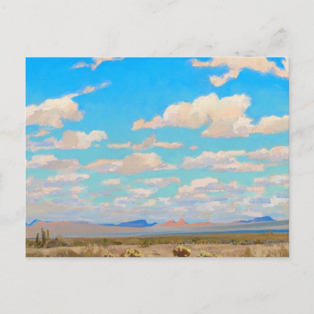 Carte Postale Nuages d'un après-midi d'été par Maynard Dixon (Devant)