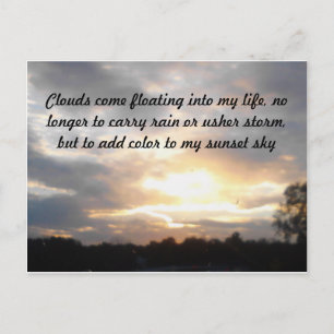 Carte Postale Nuages et soleil