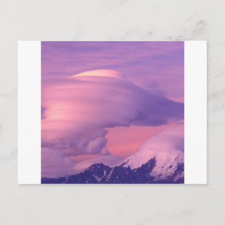 Carte Postale Nuages Lenticulaires au-dessus du mont Drum Alaska