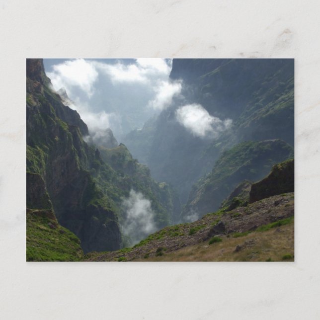 Carte postale Nuages & Montagnes (Devant)