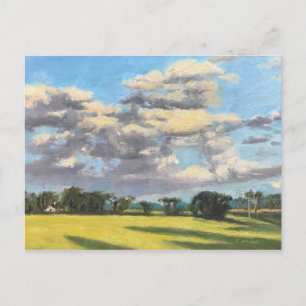 Carte Postale Nuages pittoresques sur les pâturages de ferme St 