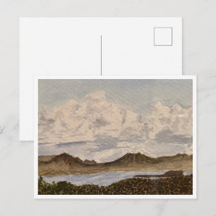 Carte postale Nuages sur Mono Lake