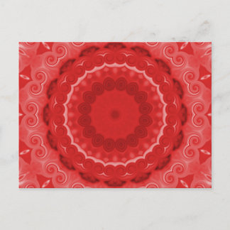 Carte Postale Nuances de Kaleidoscope rouge