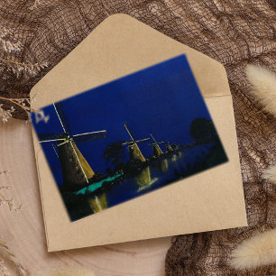 Carte Postale Nuit à Kinderdijk