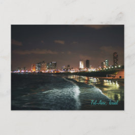 Carte Postale Nuit à Tel Aviv, Israël