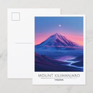Carte Postale Nuit au Mont Kilimandjaro Tanzanie Voyage