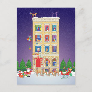 Carte Postale Nuit avant Noël