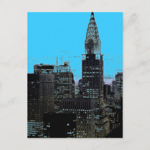 Carte Postale Nuit bleue à New York