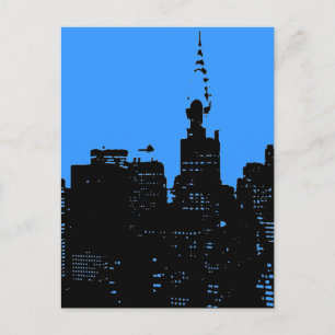 Carte Postale Nuit bleue à New York