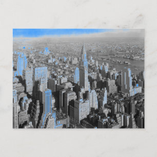 Carte Postale Nuit bleue à New York
