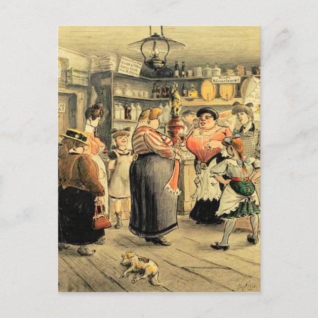 Carte Postale Nuit de dames au Pub (Devant)