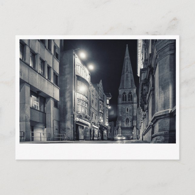 Carte Postale Nuit de Dublin City (Devant)
