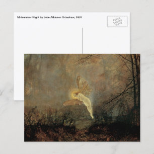 Carte Postale Nuit de la Saint-Jean de Grimshaw, Art victorien v
