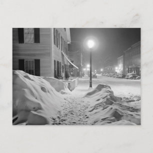 Carte Postale Nuit de neige au Vermont, 1940