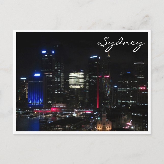 Carte Postale nuit de sydney sky (Devant)